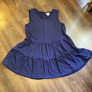 Lularoe Eliana tiered sleeveless tunic